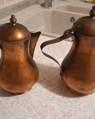 Lotto rame da cucina utensili stampi e caffettiere