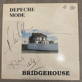 Depeche Mode Bridgehouse LP rosso AUTOGRAFATO