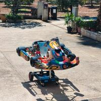 kart 125 2t completo + accessori + carrello