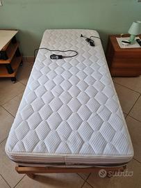 LETTO MOTORIZZATO e MATERASSO memory 80x190