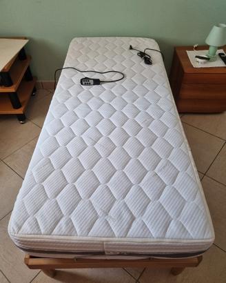 LETTO MOTORIZZATO e MATERASSO memory 80x190