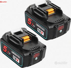 2X Powarobor BL1850B 18V 5.5Ah Batteria di ricamb