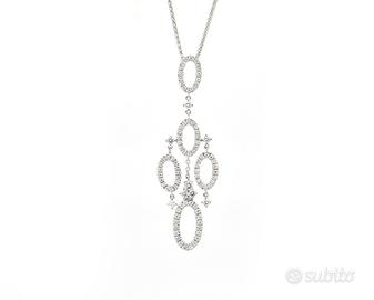 Collana Recarlo in oro bianco e diamanti 0,63 Ct