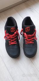 Scarpe Oneal Pinned Pro Nere/Rosse Freeride DH MTB