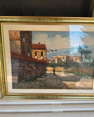 Quadro di paese F.De Michele 70 x 90