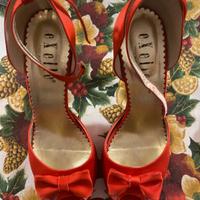 scarpe col tacco raso rosse 