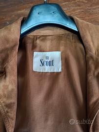 giacca blazer scamosciata 