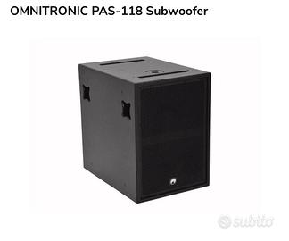 Coppia Subwoofer  caricati a tromba 18”pollici