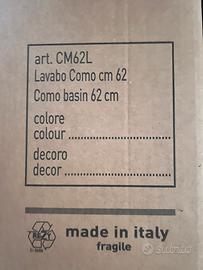 Lavabo como basin flaminia 62 cm