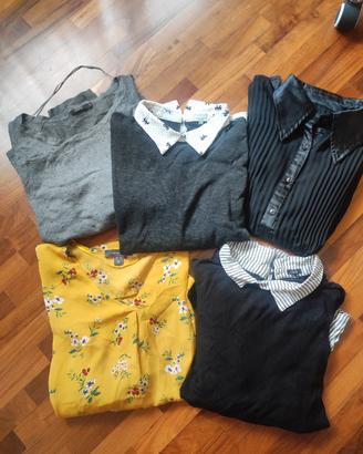 set abbigliamento camicette e maglioncini OVS