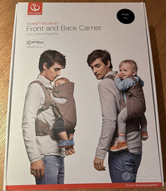 Marsupio Stokke My Carrier - Front and Back - Nero