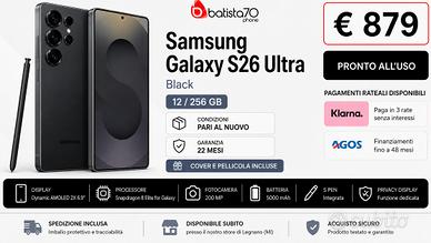 Samsung Galaxy S26 Ultra Black 12/256 GB