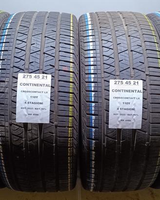 4 GOMME 275 45 21 CONTINENTAL 4 STAGIONI RIF4588
