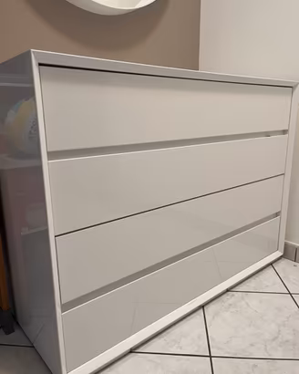 Comò/cassettiera bianco