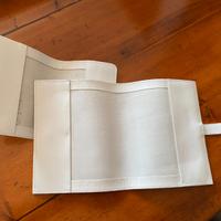 Custodia per agenda in elegante vera pelle bianca