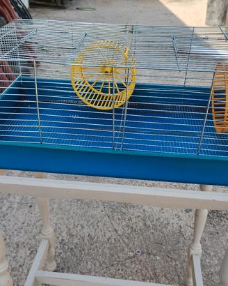Gabbia per criceti con due accessori inclusi