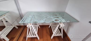 tavolo vetro Ikea 148x73
