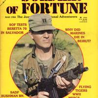 Rivista militare Soldier of Fortune marzo 1984