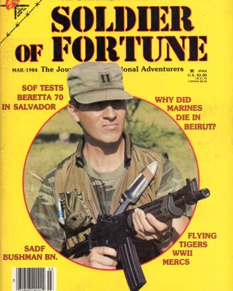 Rivista militare Soldier of Fortune marzo 1984