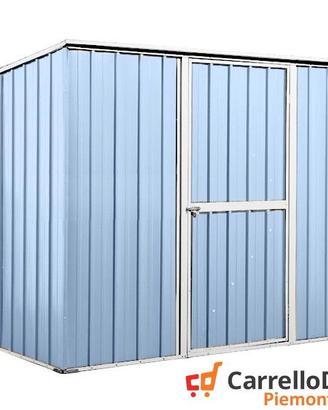 Casetta box giardino Acciaio 260x185 azzurro