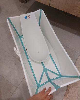 Vaschetta pieghevole Stokke con supporto neonato