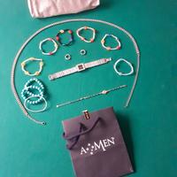 Set gioielli bijoux NUOVI +Pochette Primadonna