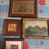 quadretti con cornice dorata