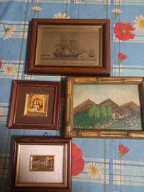 quadretti con cornice dorata