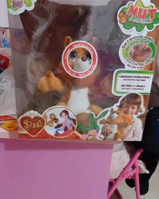 Peluche bambina morbido scoiattolo interattivo Nut