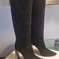 Stivali in camoscio neri CASADEI