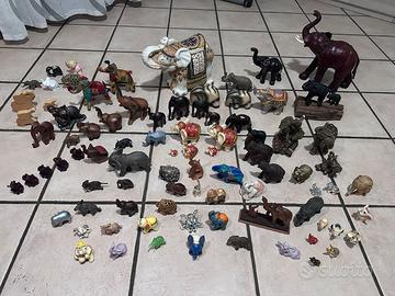 Grande collezione di elefantini decorativi