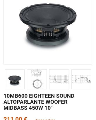 altoparlanti Medio bassi eighteen sound 