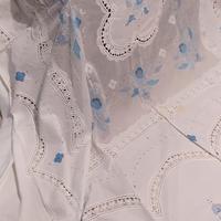 Copriletto lino e organza