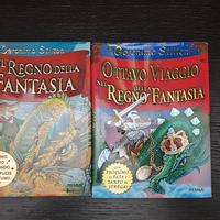 2 libri nel regno della  fantasia Geronimo Stilton