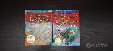 2 libri nel regno della  fantasia Geronimo Stilton