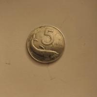5 lire delfino del 1954