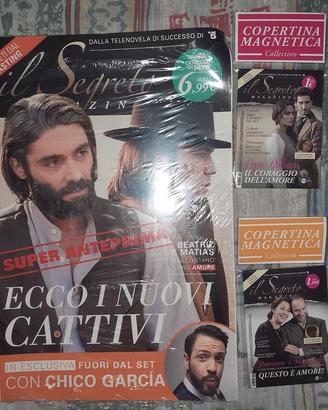Rivista vintage saga tv il Segreto + cover Magneti