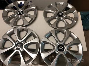 COPRICERCHI-COPPE X RUOTE DA 15 ORIG CITROEN C-3