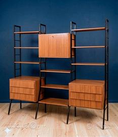 Libreria Vintage Design Scandinavo Mid-Century 