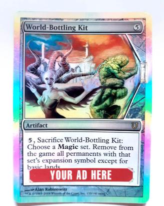 MTG Magic World-Bottling Kit Foil Unhinged EX