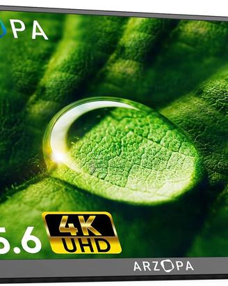 Monitor Portatile, 4K 3840×2160 UHD, 15.6