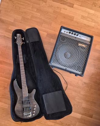 BASSO ELETTRICO + AMPLIFICATORE + CUSTODIA