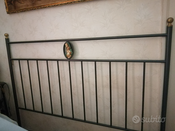 Testiera letto ferro battuto artigianale
