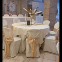 allestimento oro decorazioni matrimonio 