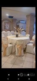 allestimento oro decorazioni matrimonio 