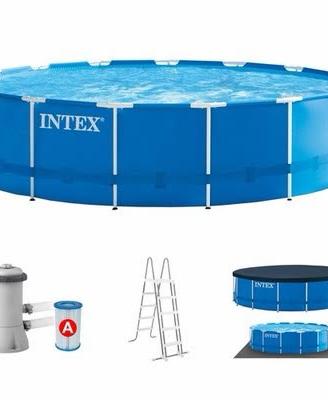 Piscina intex tonda 4.57m +teli+scala+filtro
