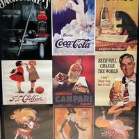 Poster incornciato pubblicita vintage