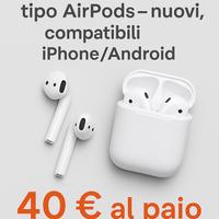 Auricolari wireless tipo AirPods – compatibili iPh