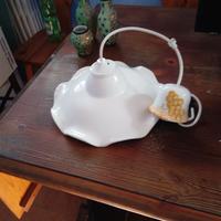 Lampadario in ceramica più vasetti