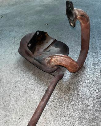 Marmitta Piaggio Ape 50 pulita internamente 